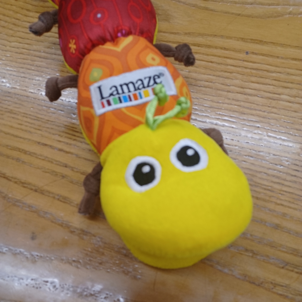 ✓Tomy 24" Lamaze fun Caterpillar Jingle Squeak Rattle Baby Toy Stuffed Plush - Picture 7 of 12